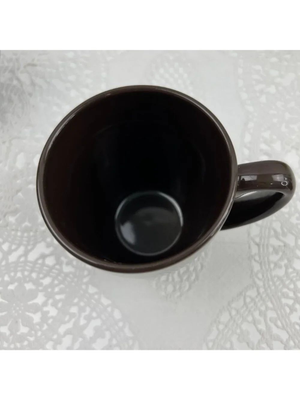 Corelle Set of 4 Stoneware Coffee Tea Mugs 11 Oz Brown Farmhouse MCM